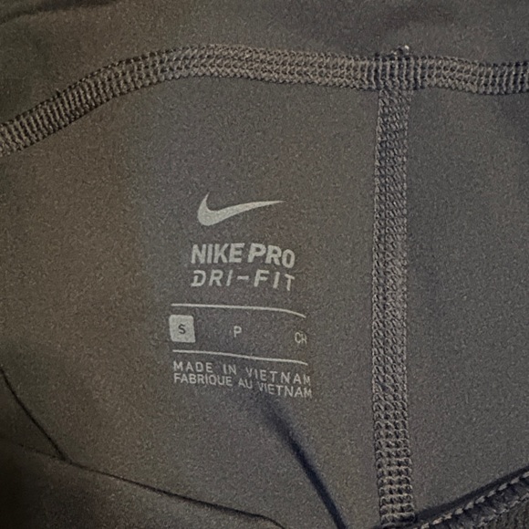 Nike Pro Women's Athletic Compression Shorts - Black & Navy - Picture 4 of 5